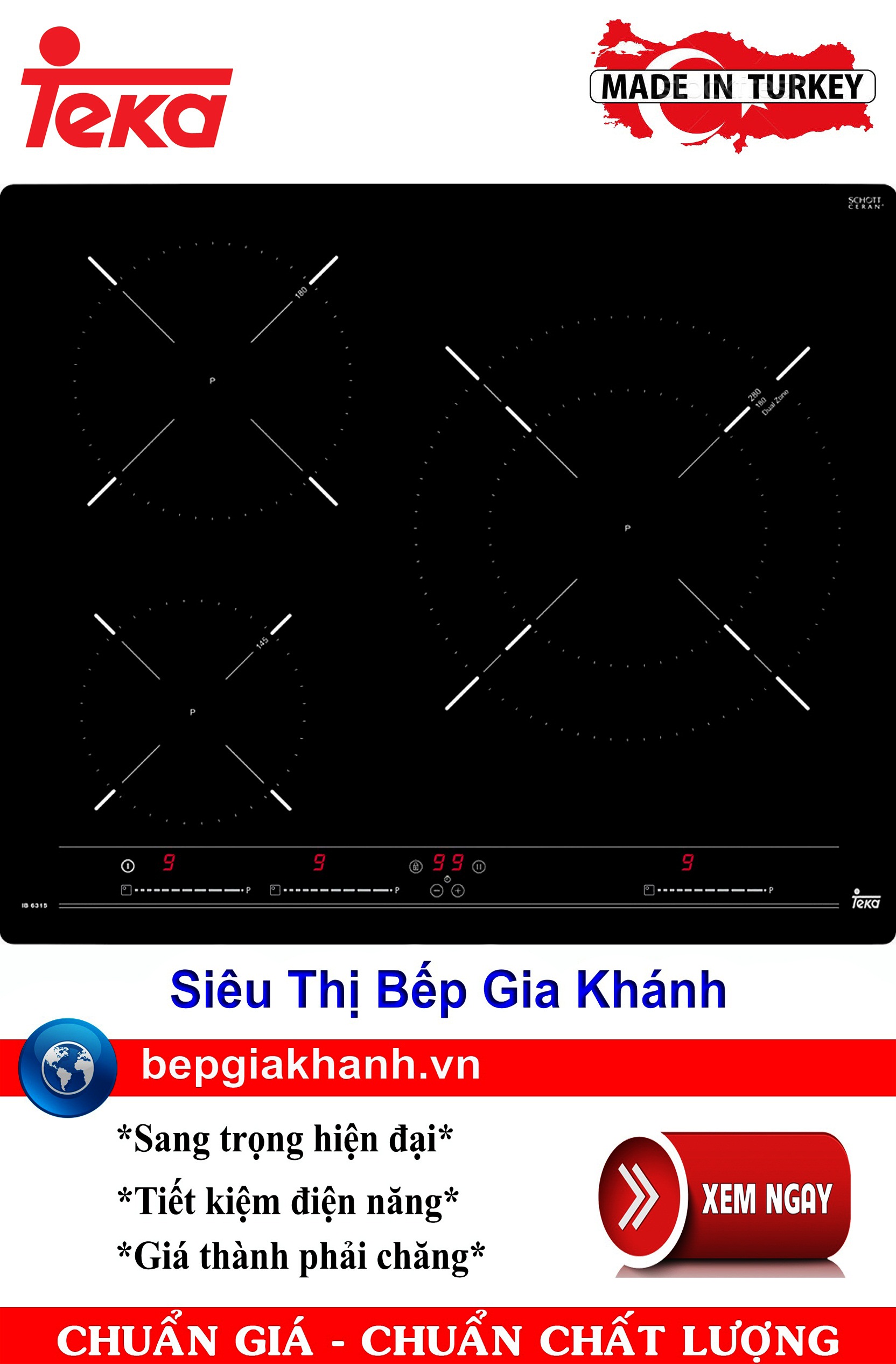 [HCM]Bếp từ ba vùng nấu cao cấp Teka IB 6315 nhập khẩu Thổ Nhĩ Kỳ bếp từ bếp điện từ bếp từ đôi bếp điện từ đôi bếp từ giá rẻ bếp điện từ giá rẻ bếp từ đơn bep tu don bep tu