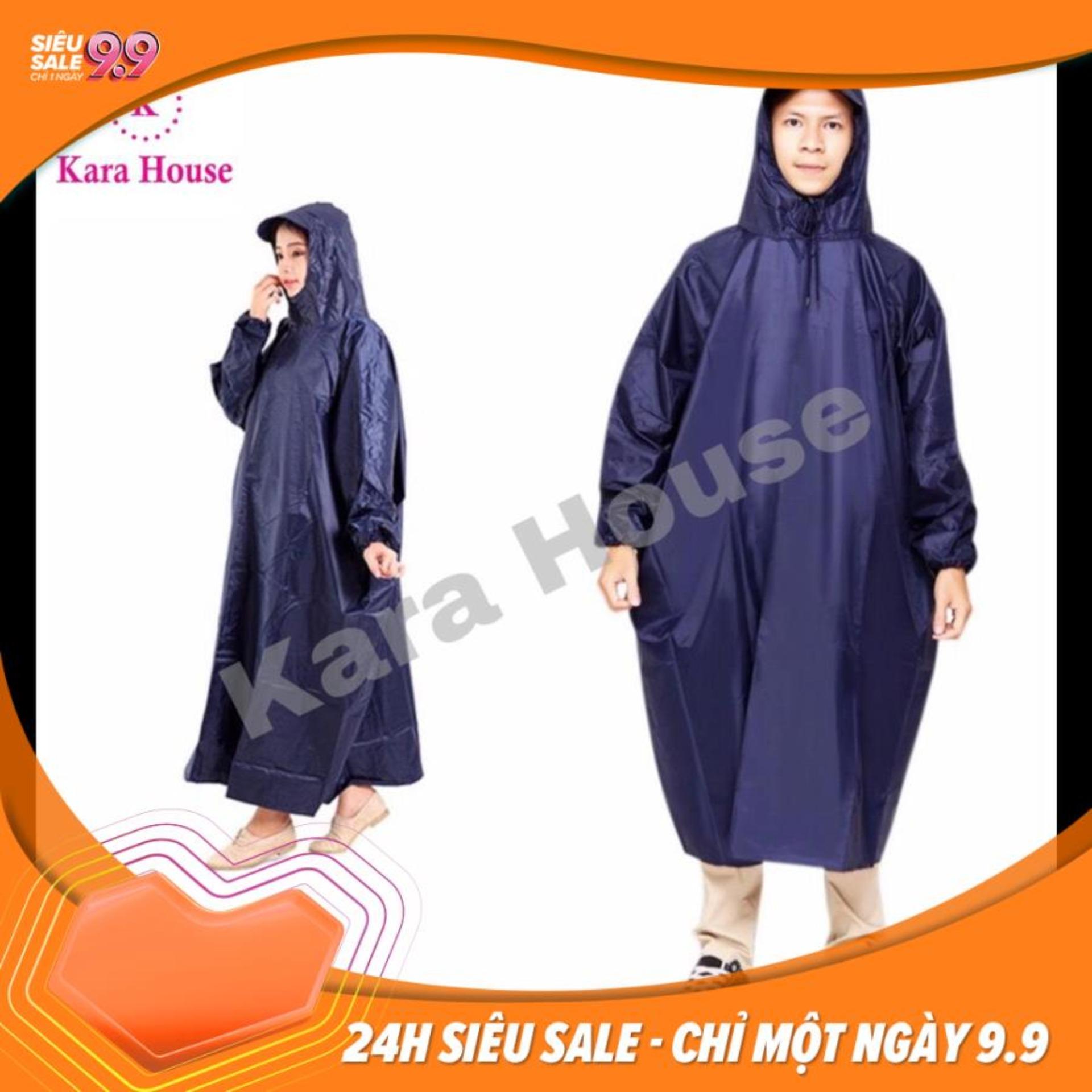 Áo Mưa Không Xẻ Tà Vải Dù 1m4 Phú Hiển Store ( Nhiều Màu )