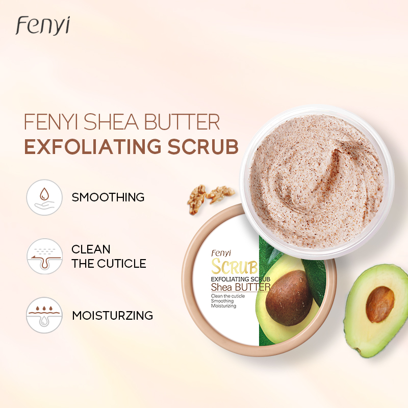Fenyi shea butter tẩy tế bào chết toàn thân tẩy da chết làm sạch sâu lớp sừng da chết dưỡng ẩm làm mịn và trắng da kem tẩy tế bào chết làm trắng da tẩy tế bào chết