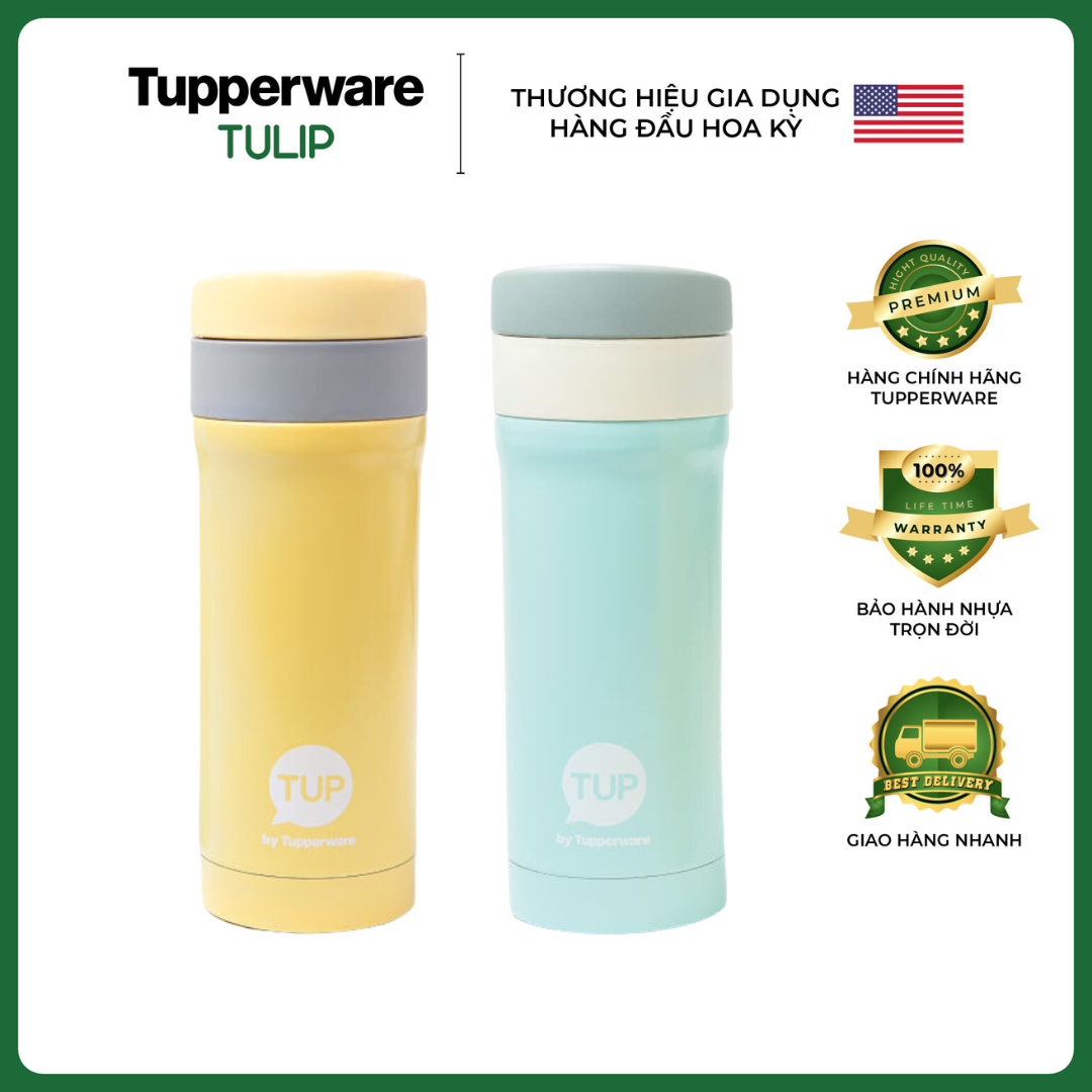 Bình giữ nhiệt easy open 300ml tupperware chính hãng 100%
