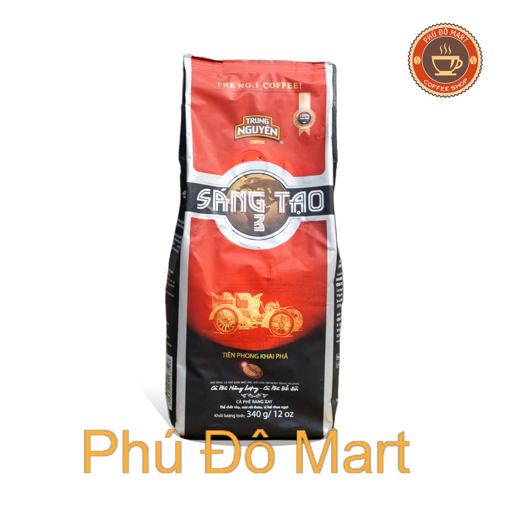 ( Freeship ) Cà Phê Rang Xay Sáng Tạo 3 Trung Nguyên - Gói 340Gr