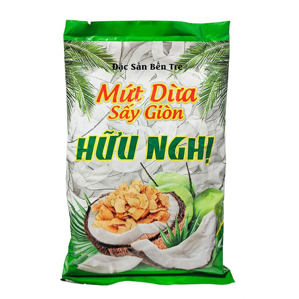 Mứt dừa sấy giòn Hữu nghị - đặc sản Bến Tre 275g