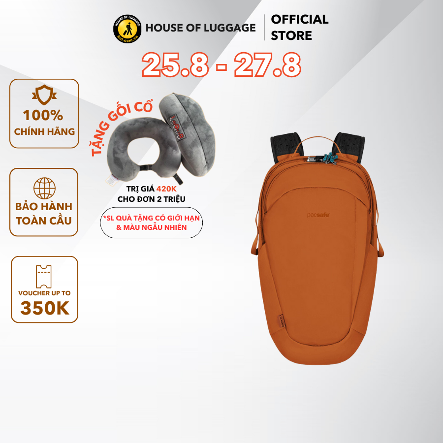 Balo pacsafe® eco 25l pacsafe - úc sản phẩm chính hãng , bảo hành quốc tế