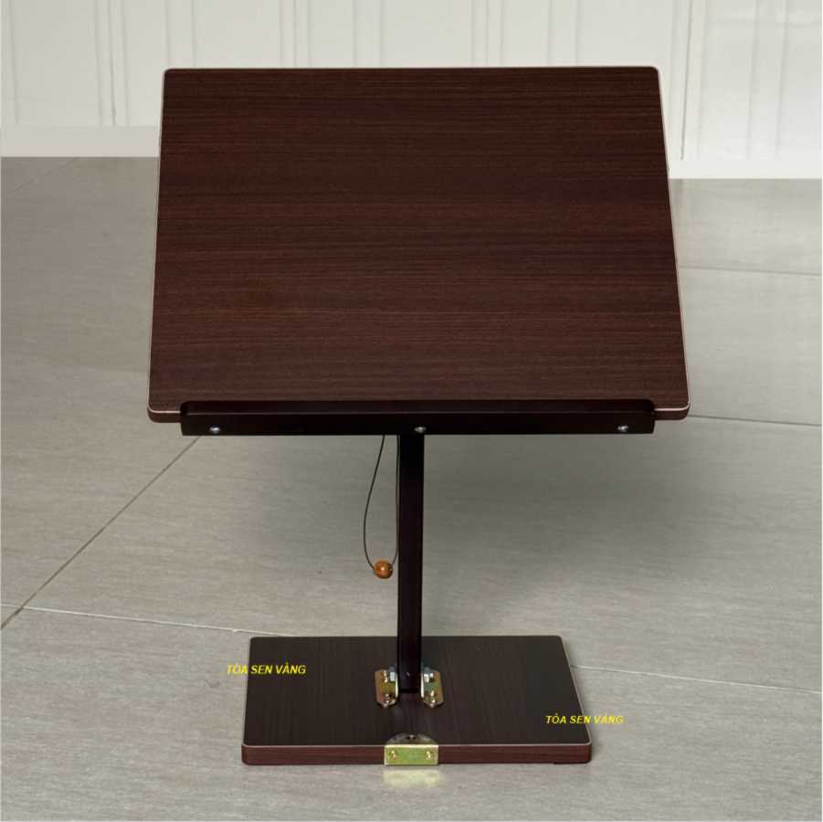 Bàn đọc sách - Kệ đọc kinh bằng gỗ, có thể xếp gọn, mặt bàn điều chỉnh được độ nghiêng, chất liệu chống trầy xước