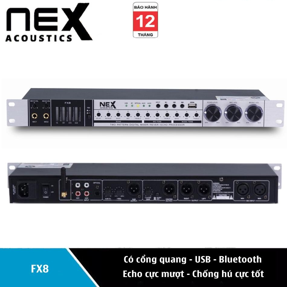 VANG CƠ NEX FX8 KẾT NỐI BLUETOOTH VÀ CỔNG QUANG OPTICAL VANG CHỐNG HÚ , GIÁ RẺ DỄ GHÉP VỚI CÁC THIẾT BỊ AM THANH KHÁC , TẶNG 2 DÂY CANON