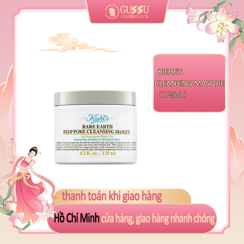 Mặt Nạ Đất Sét Kiehl's Rare Earth Deep Pore Cleansing Masque, Dưỡng Trắng, Sạch Mụn Đầu Đen
