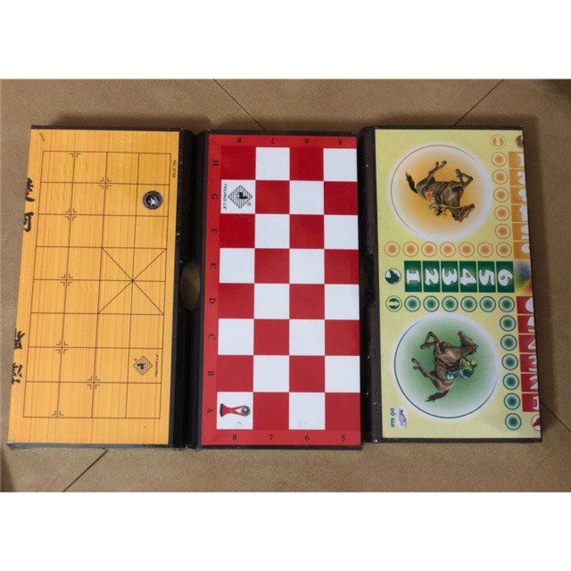 Combo 3 bộ cờ vua,tướng,cá ngựa 90k