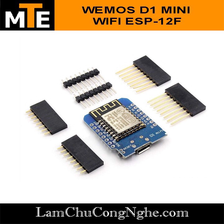 Mạch thu phát wifi esp8266 wemos d1 mini internet of thing iot kèm cáp