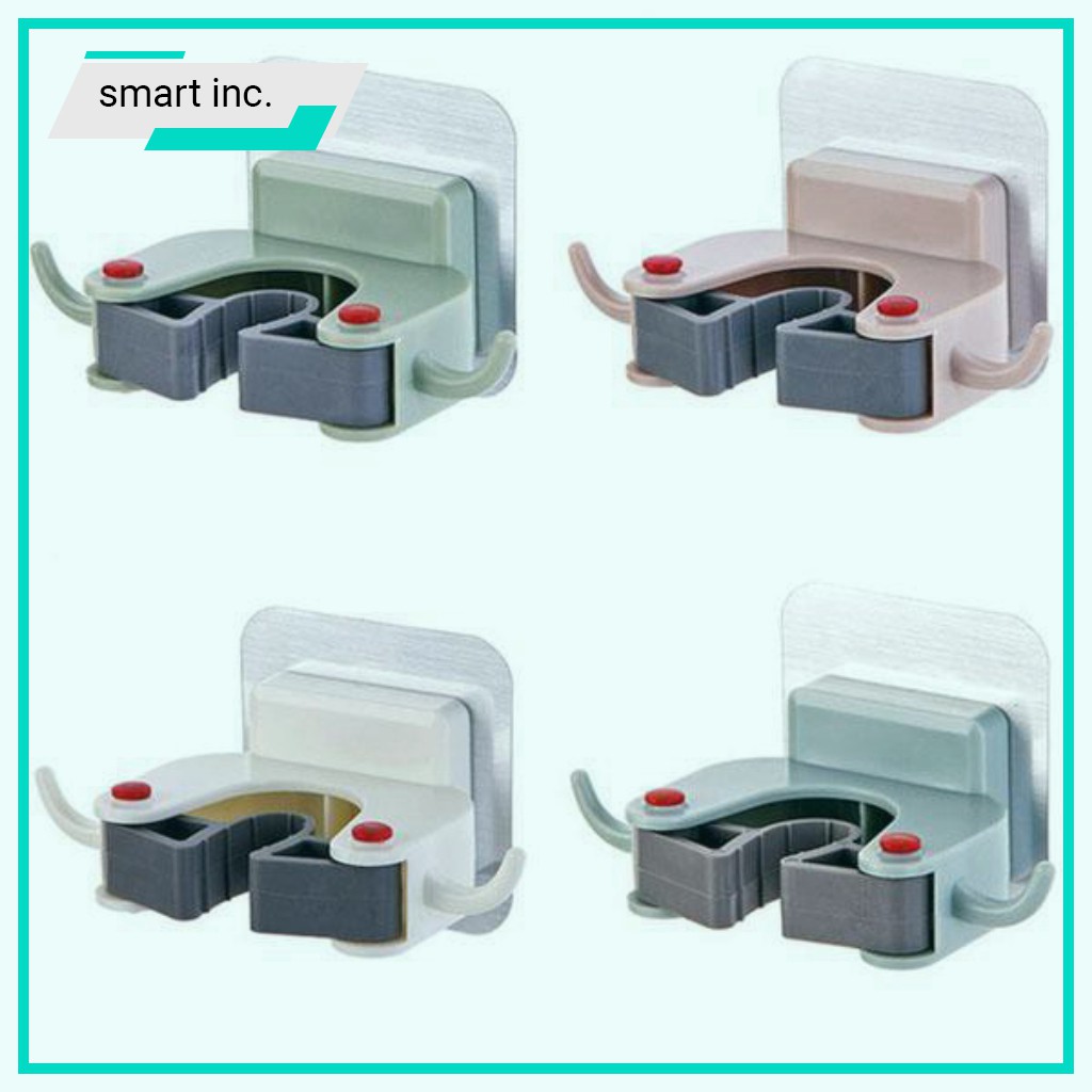 Móc Kẹp Giữ Chổi Cây Lau Nhà Treo Gắn Dán Tường Miếng Treo Đồ Dùng Nhà Bếp Nhà Tắm Chịu Lực Dính Chắc Hút Chân Không