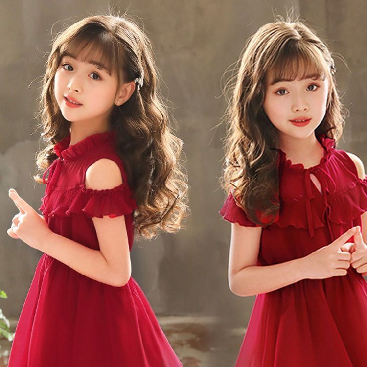 Bộ tóc giả ngắn xoăn bé gái