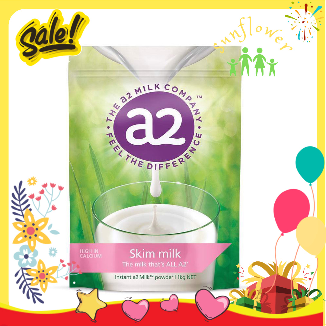 Sữa tươi dạng bột tách béo A2 Milk Instant Skim Milk Powder 1kg của Úc - shop Sunflower