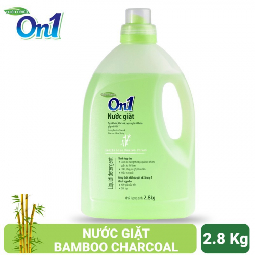 [HCM]Nước giặt xả 2in1 cao cấp On1 2.8kg hương Bambo Forest