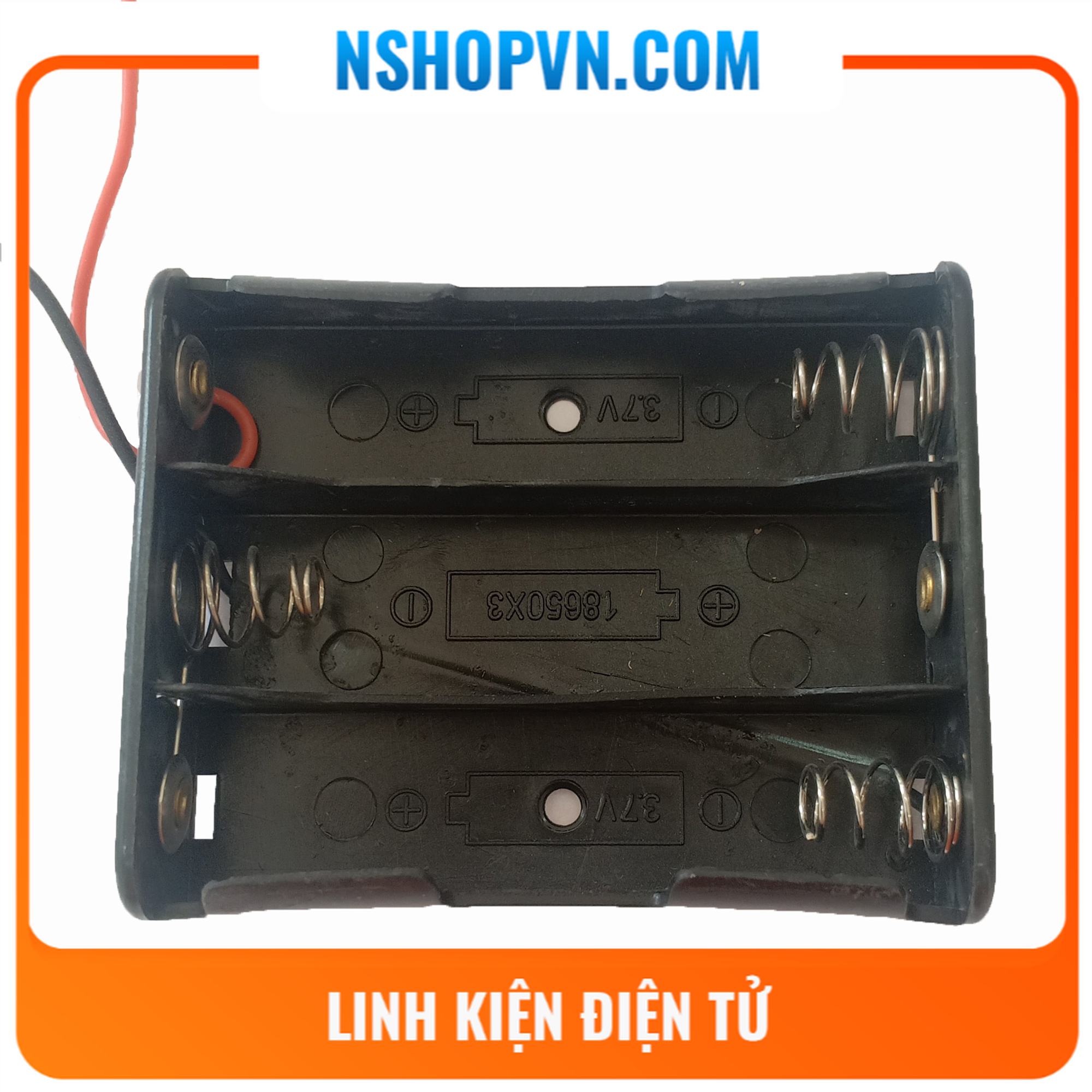 Đế giữ pin 18650 3 cell