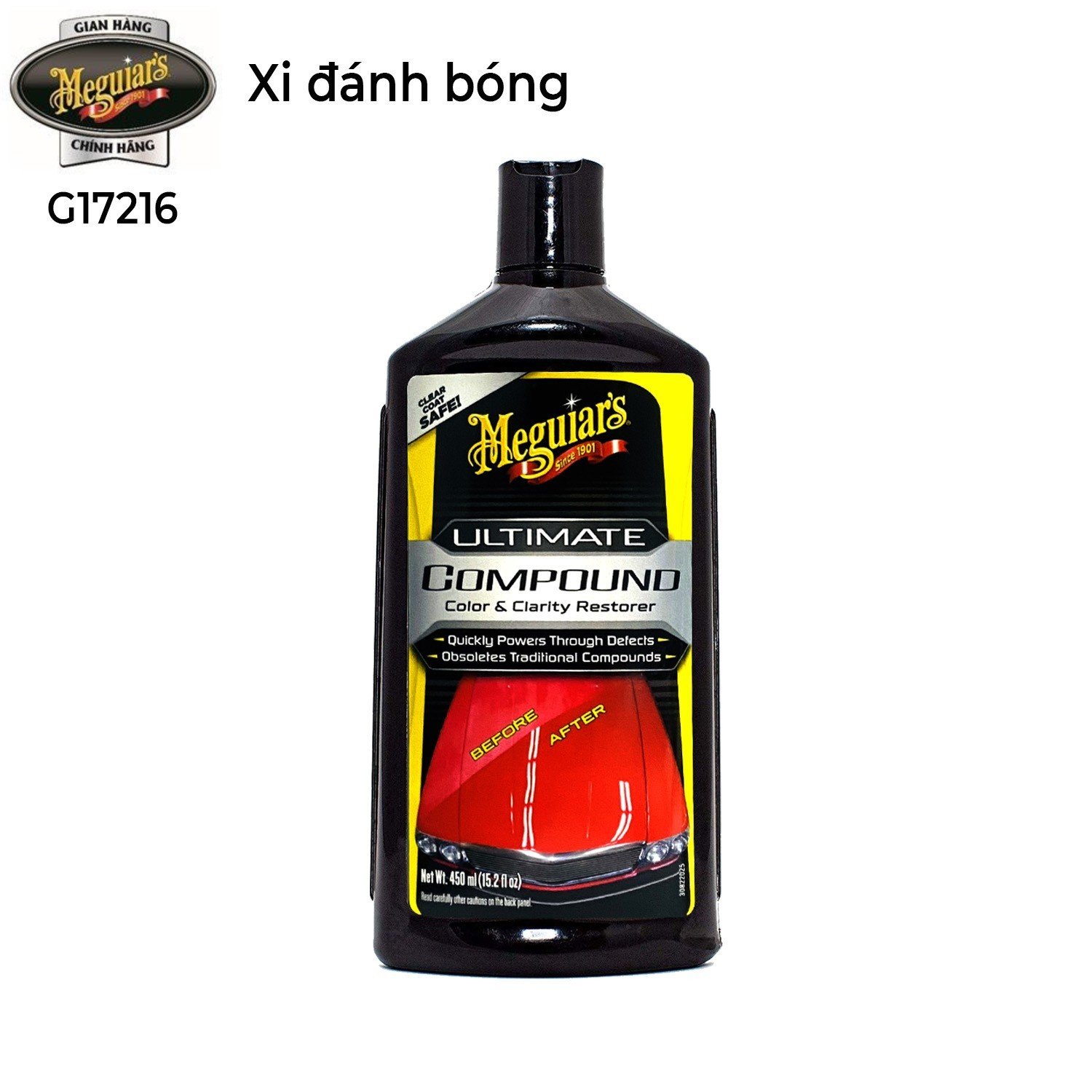 Meguiar's Xi đánh bóng, xóa xước bề mặt sơn xe ô tô (Xi bước 1) - Ultimate Compound - G17216 / G172300