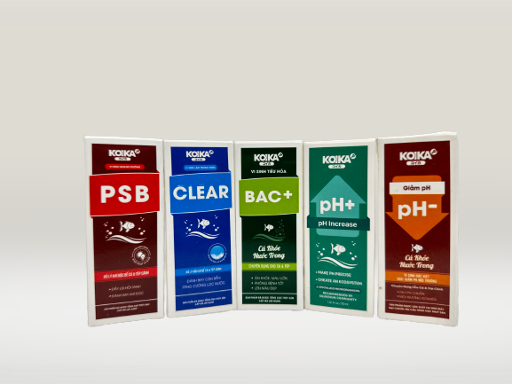 Combo 5 chai ( chai 30ml ) Men vi sinh Koika chuyên dùng cho cá và tép cảnh