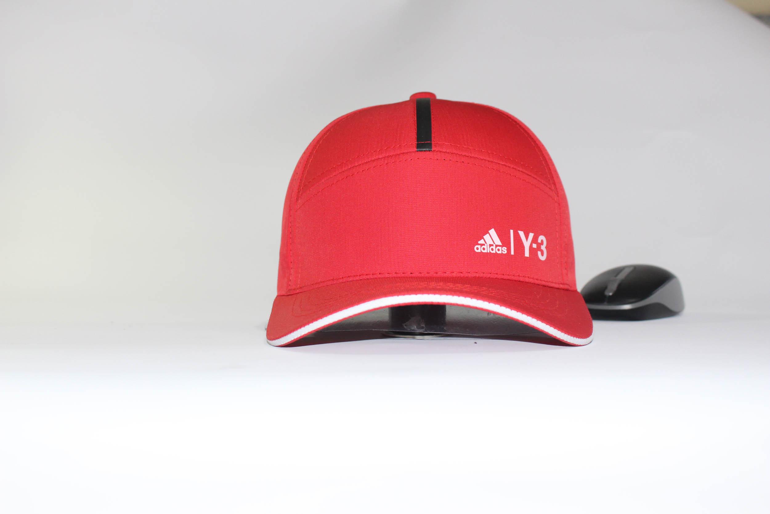 [HCM]Nón kết nam nữ vải dù Y-3 cao cấp - mũ lưỡi trai thời trang thêu logo ADD màu đỏ  mũ dù mạc cứng chuyên cho hoạt động thể thao