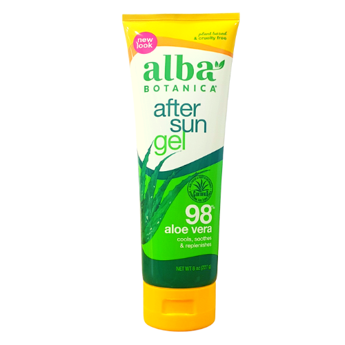 Gel dưỡng da sau khi phơi nắng alba botanica after sun gel 98% aloe vera
