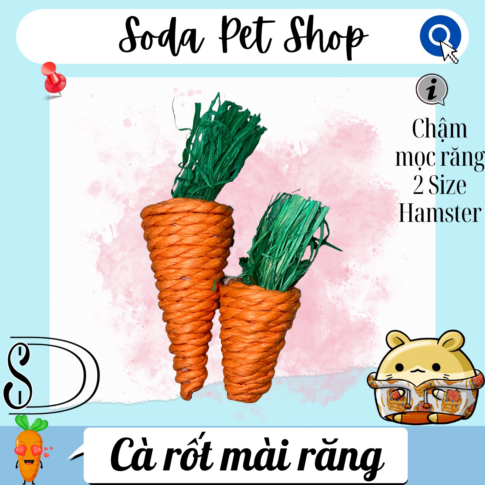 Cà Rốt Mài Răng Cho Hamster