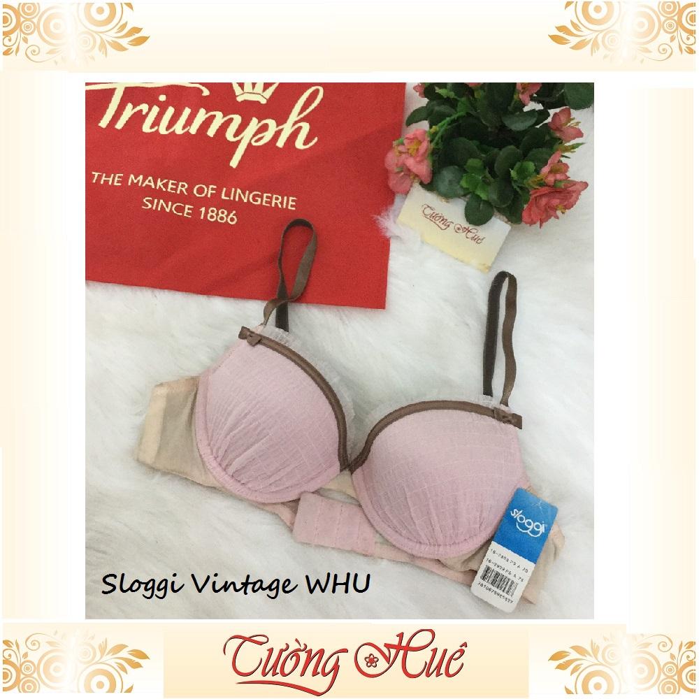 Sale sale sale - áo lót nữ triumph sloggi vintage whu phối viền màu nâng ngực.