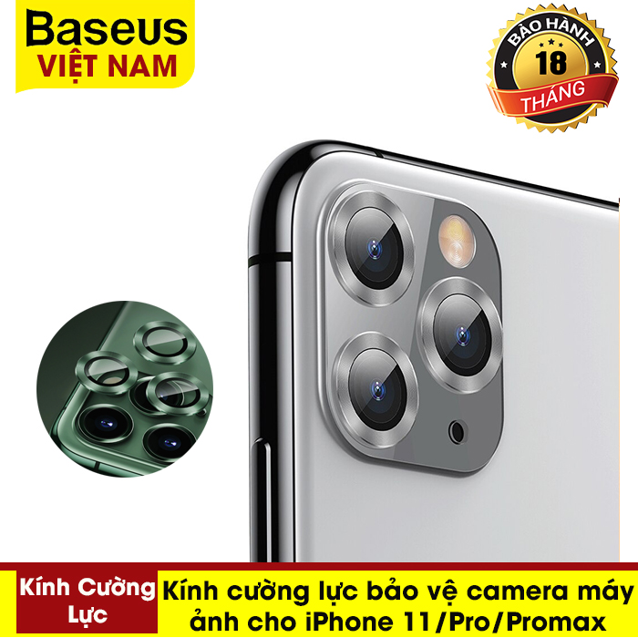 Kính cường lực bảo vệ camera máy ảnh cho iPhone 11 Max Pro - Thương hiệu Baseus - Phân phối bởi Baseus Vietnam