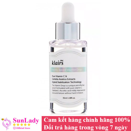Tinh Chất Dear Klairs Dưỡng Sáng Và Trẻ Hóa Da Freshly Juiced Vitamin Drop 35ml