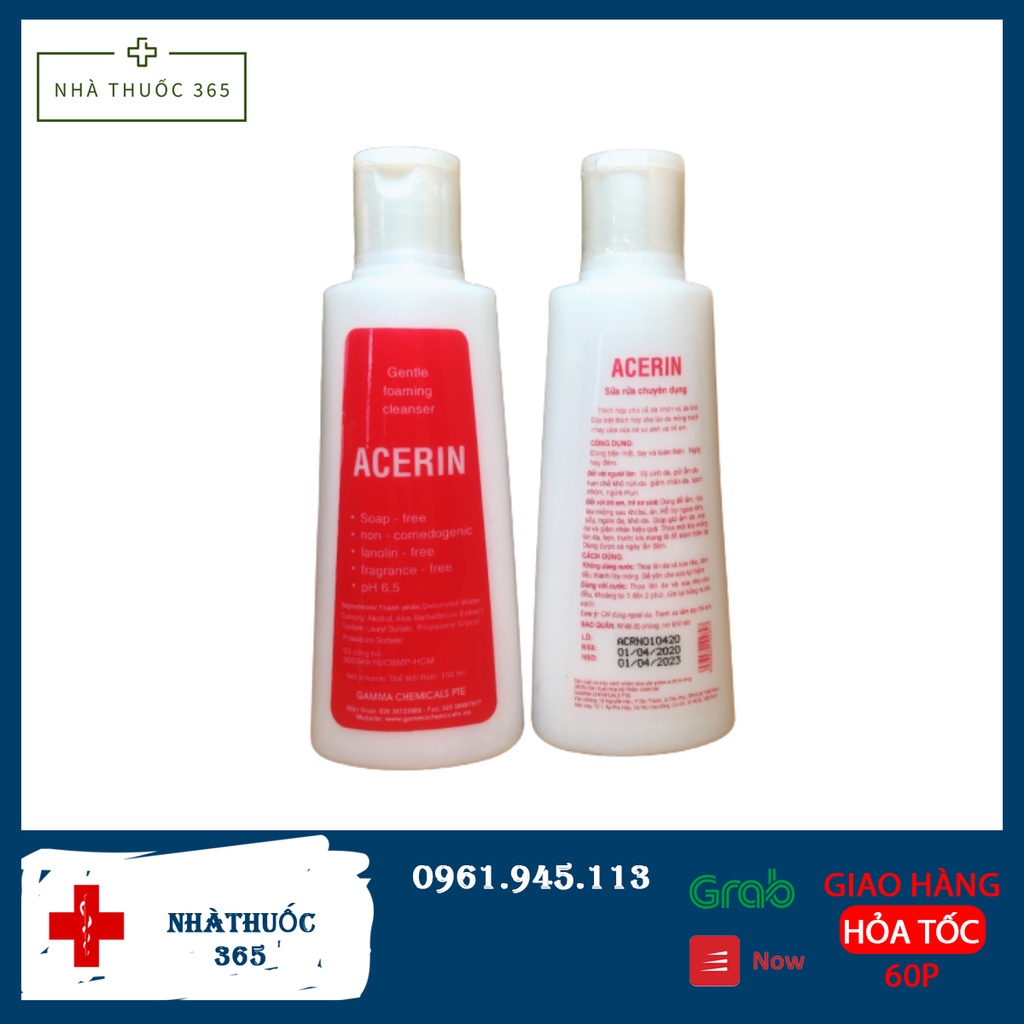 Sữa rửa mặt acerin