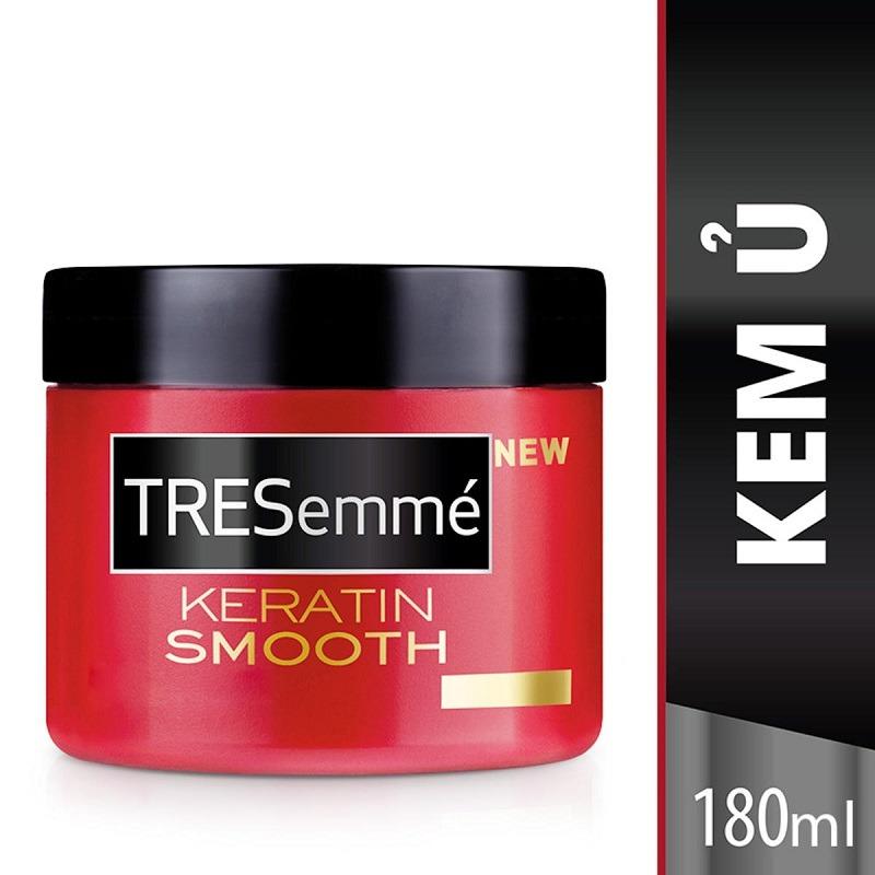 Kem ủ tóc tresemme keratin smooth vào nếp suôn mượt