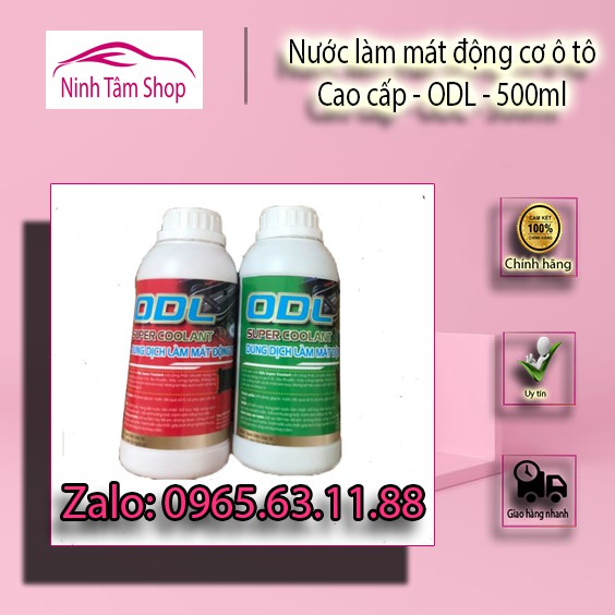 Nước làm mát động cơ ô tô cao cấp ODL 500ml (1 chai)