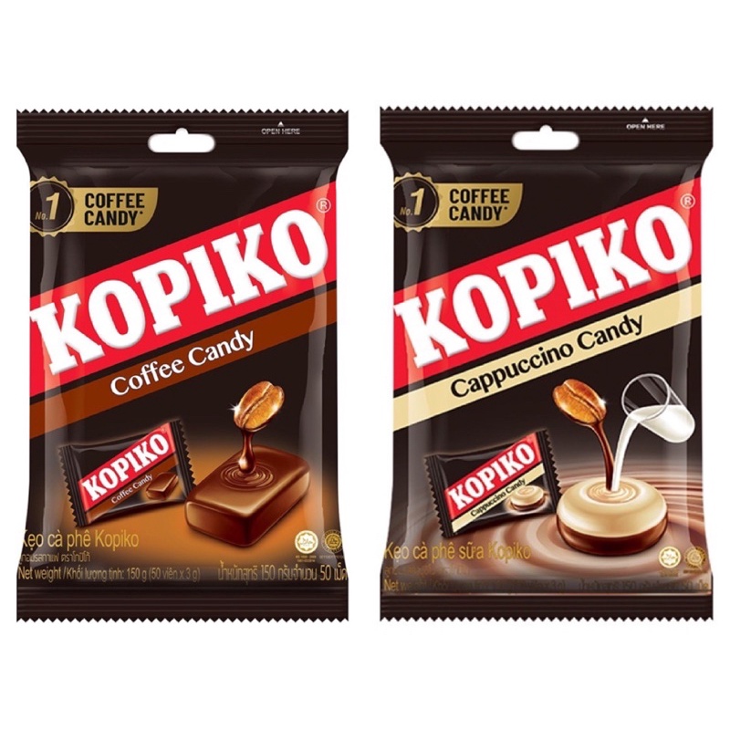 Kẹo cà phê đen /cà phê sữa Kopiko 140g