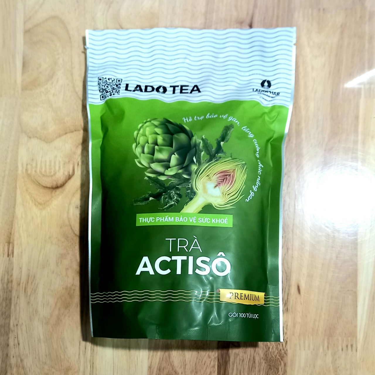 Trà Atiso túi lọc Đà Lạt Ladophar gói, hộp 100 túi lọc Actiso