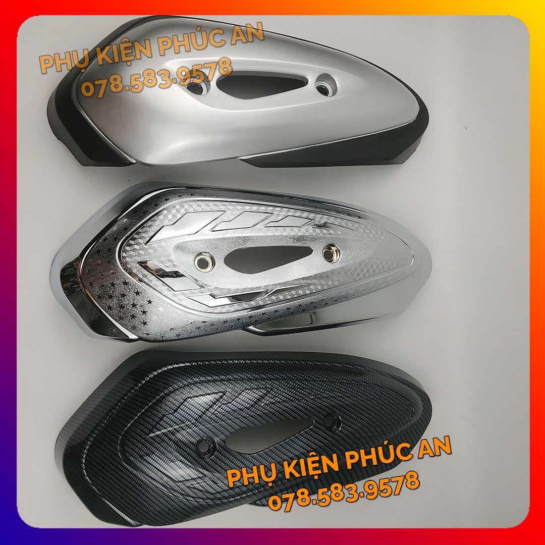 Ốp che ống pô xe sh mode năm 2013 2014 2015 2016 2017 2018 2019 pát bô cách nhiệt ống xả sh mo nữ đời đầu