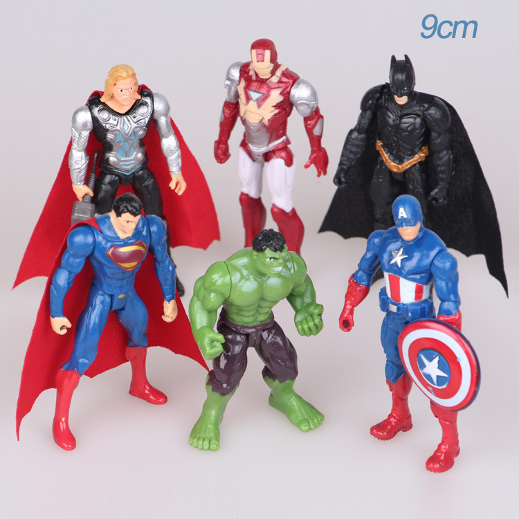 Mô hình đồ chơi 06 nhân vật siêu anh hùng marvel iron man