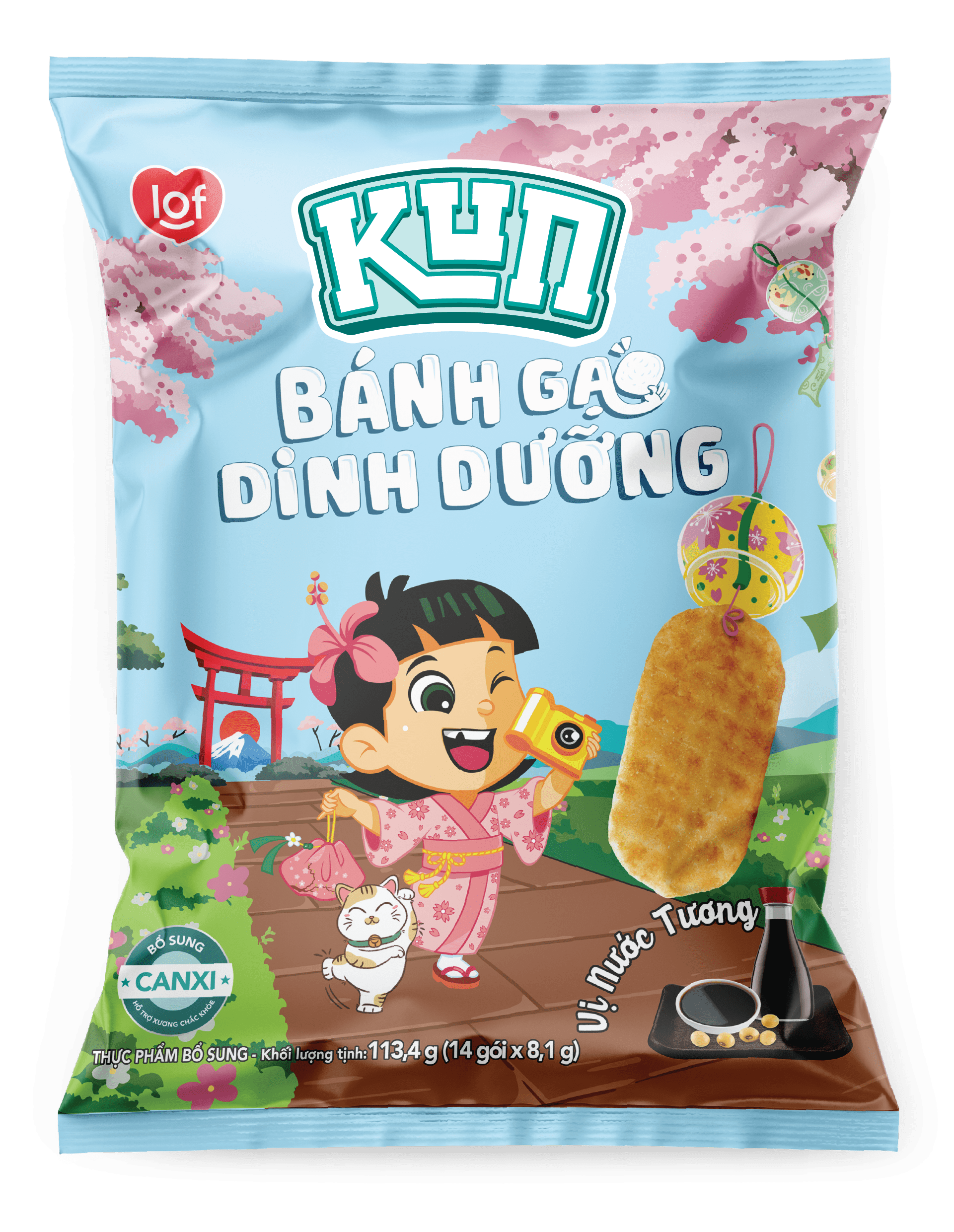 [HÀNG TẶNG KHÔNG BÁN] Bánh gạo Dinh Dưỡng Kun Vị Tương Nhật 113.4g