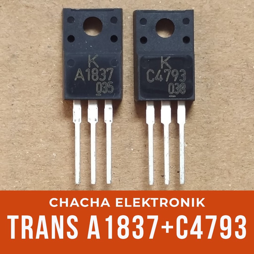 Cặp sò thúc a1837/c4793 lõi đồng 230v/1a/20w - 1 cặp