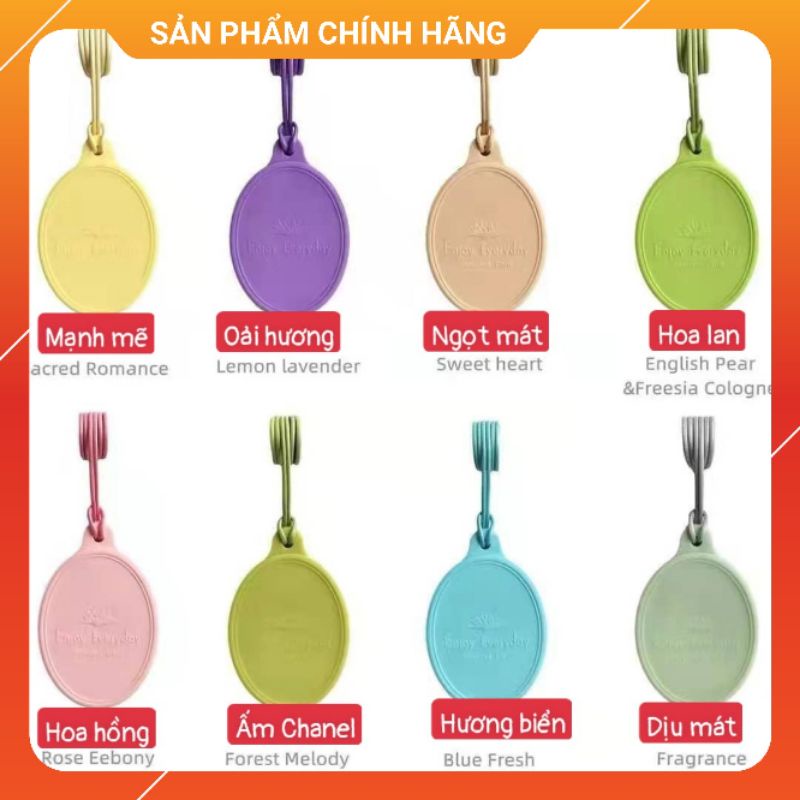 Nước hoa sáp thơm treo tủ quần áo, xe hơi, nhà vệ sinh enjoy everyday scented card full 8 mùi