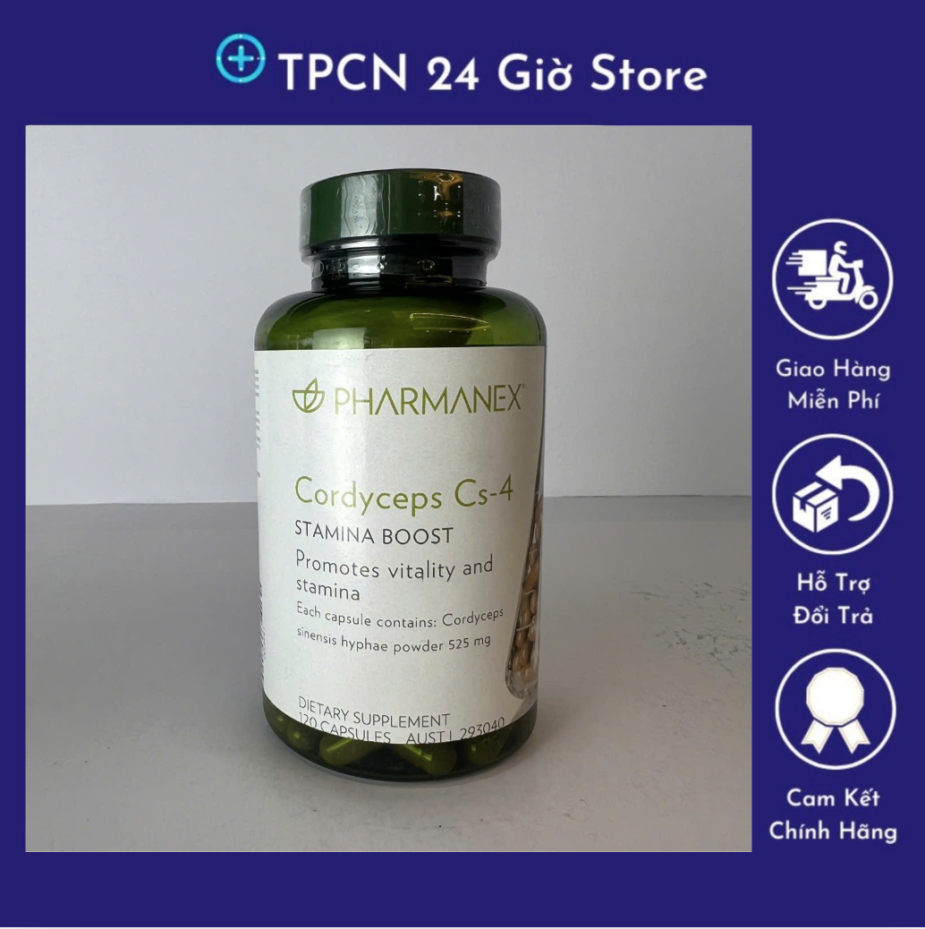 3 Lọ Pharmanex Cordymax Cs-4 Đông Trùng Hạ Thảo Bổ Sung Sức Khỏe Toàn Diện ( 120 viên/lọ )