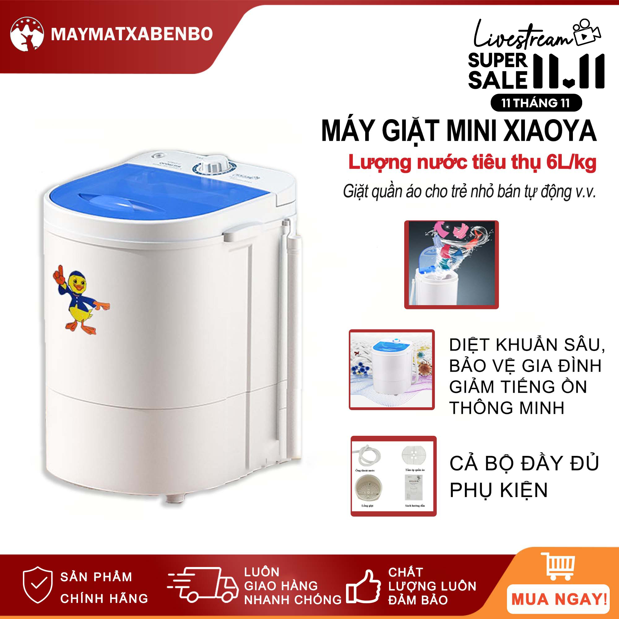 Máy giặt mini cao cấp Máy giặt vắt quần áo gia dụng mini Giá rẻ đặc biệt phù hợp dành cho học sinh sinh viên