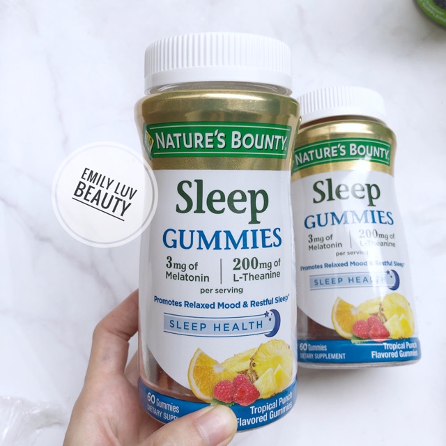 Nature s Bounty Sleep Gummies kẹo dẻo hỗ trợ giấc ngủ