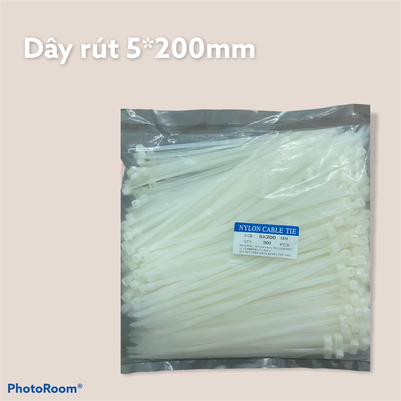 Dây rút nhựa 5*200mm