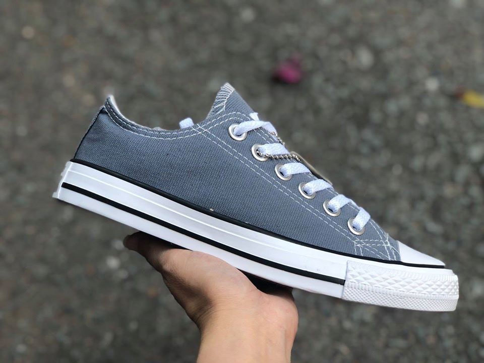 [TẶNG HỘP] Giày Thể Thao Nam Nữ Converse cố thấp xám