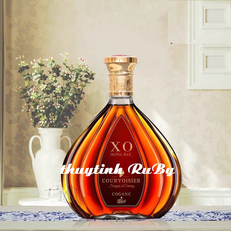 Chai Ruou Thủy Tinh XO QUẠT 500ml, Bình Ngâm Ruou Sâm, Chai Ruou Đẹp, Chai Trưng Ruou Kiểu, Hu Lo Ngâm Nhân Sâm, Vỏ Chai XO Ruou Kiểu (vỏ chai không tem nhãn)