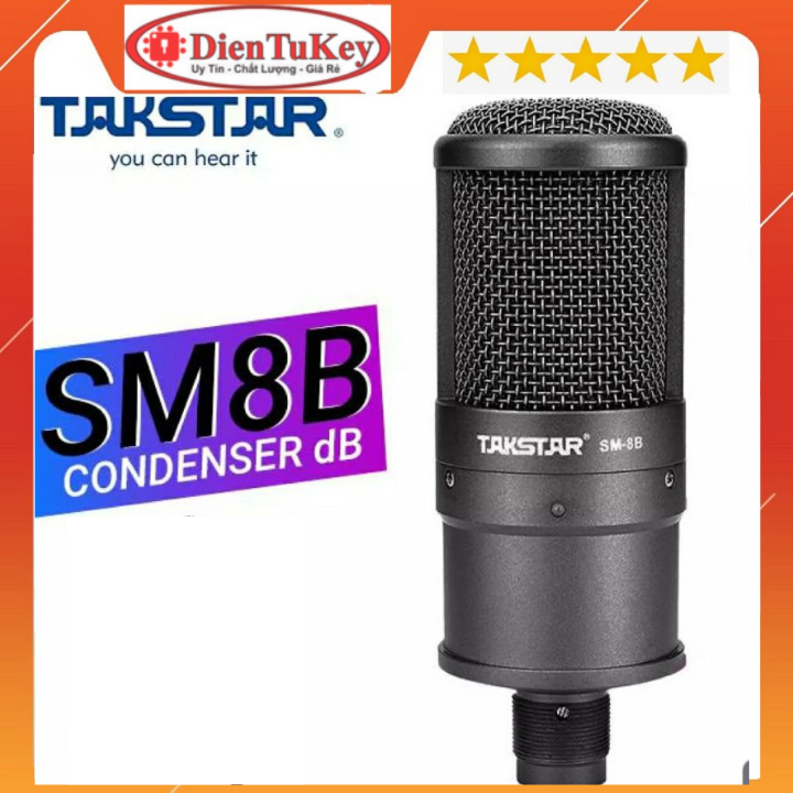 Mic thu Âm Livestream Takstar SM8B hàng chính hãng âm thanh cực hay