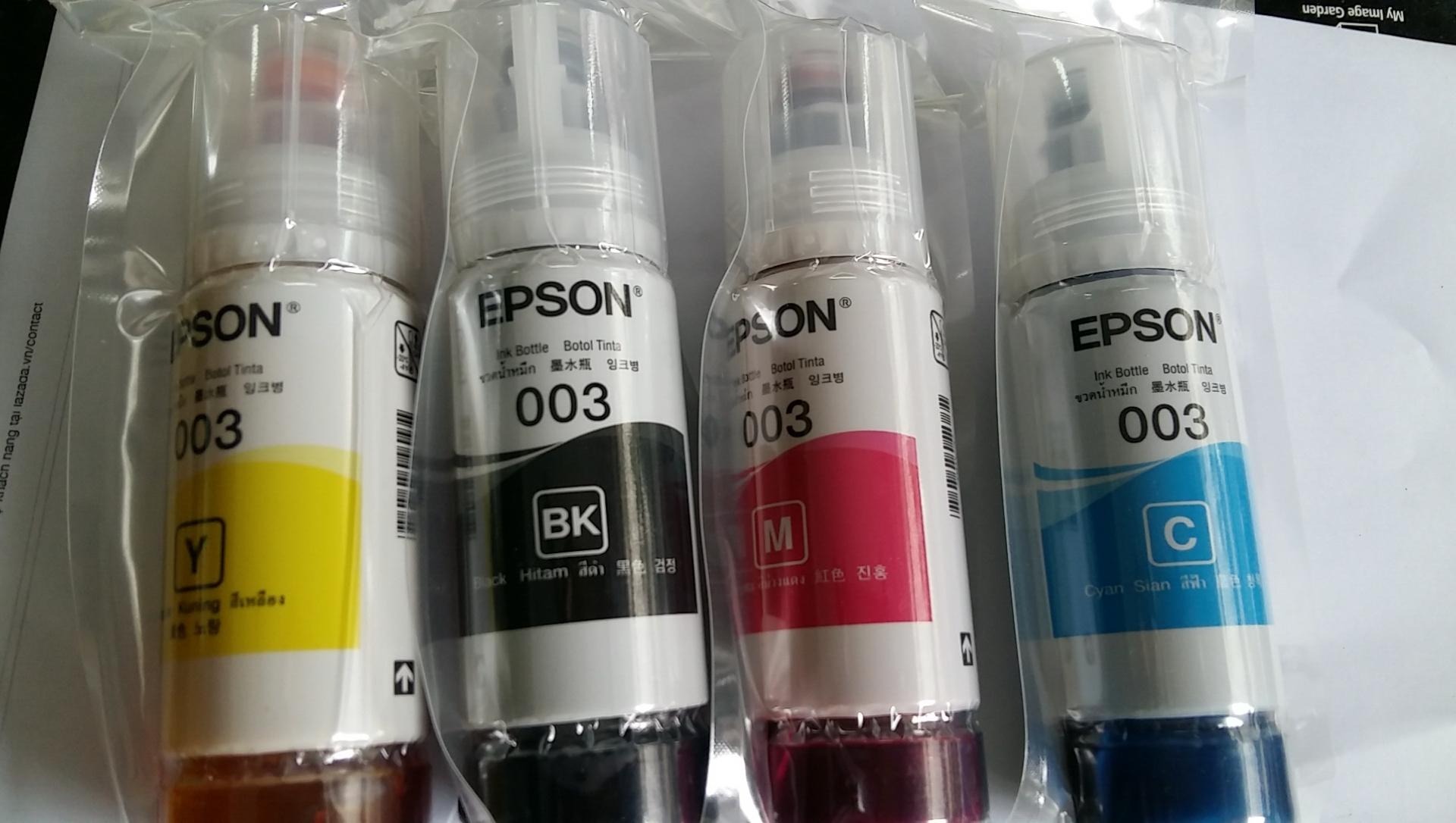 mực 003 Epson 4 màu/1 bộ cho epson L3110/ L3150/L1110/L4150