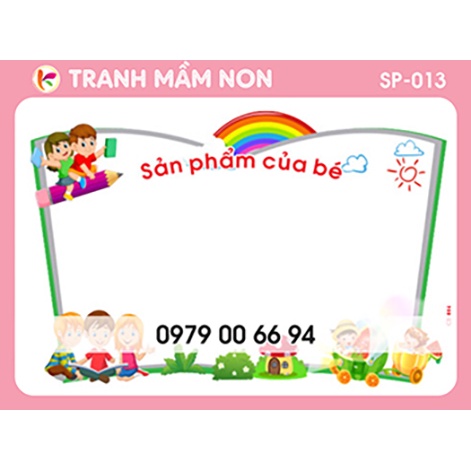 Decal mầm non - sản phẩm của bé