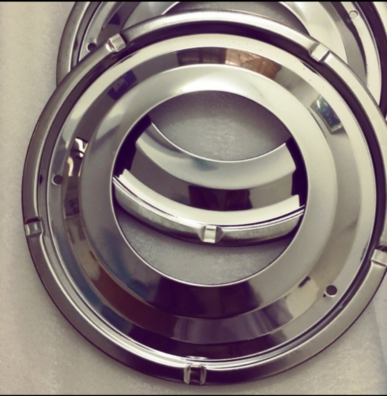 Bộ 2 khay inox để kiềng bếp gas kèm ron trắng