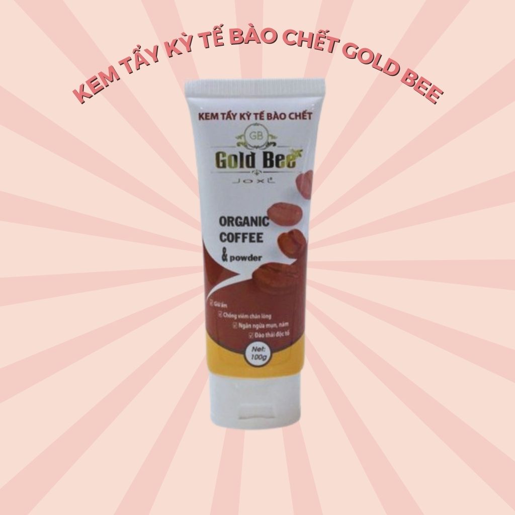 Kem tẩy kỳ tế bào da chết gold bee 100gr