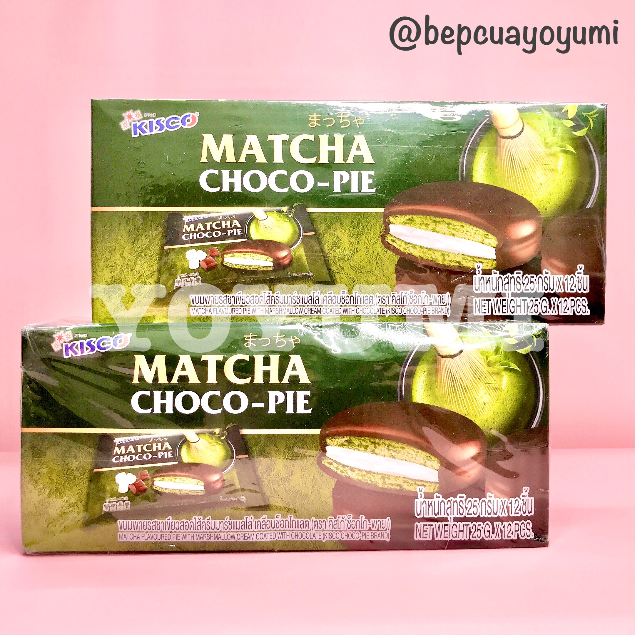 01 Hộp Bánh Chocopie Matcha Trà Xanh Thái Lan Siêu Ngon