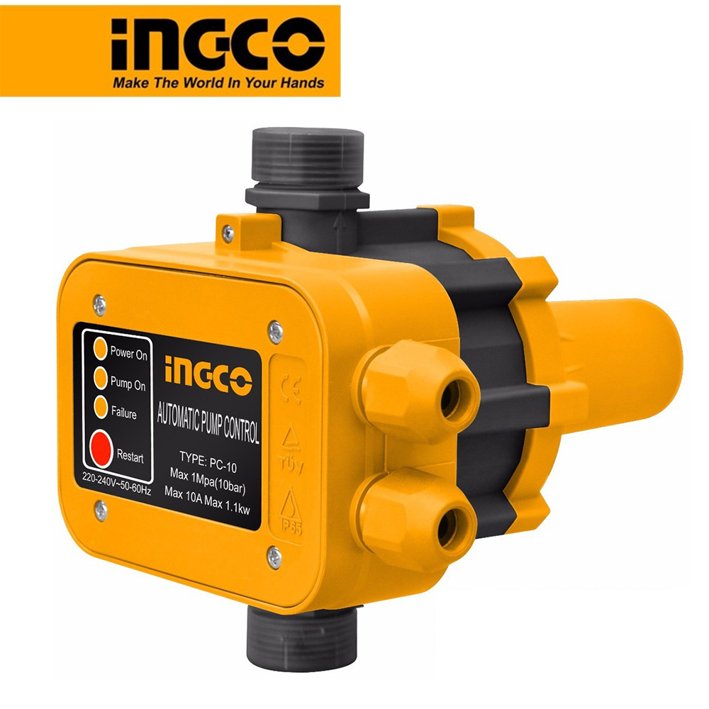 Rờ le tự động bơm nước bằng áp suất INGCO WAPS001 Máy rờ le bơm dùng tăng, giữ ổn định áp suất trong hệ thống cấp nước