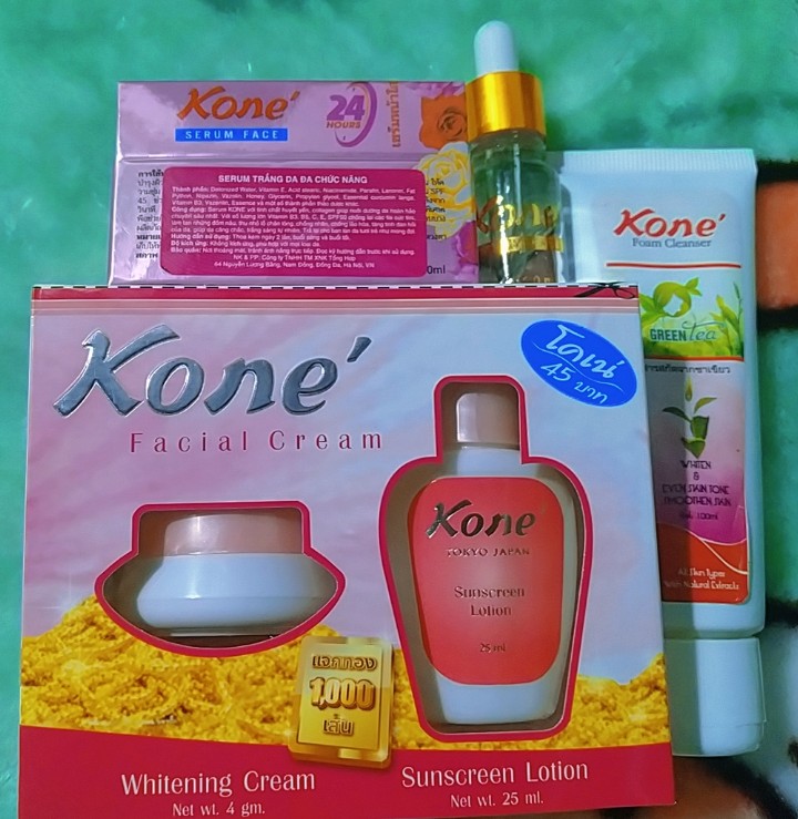combo 3 món dưỡng trắng KEM KONE THÁI LAN MẪU MỚI