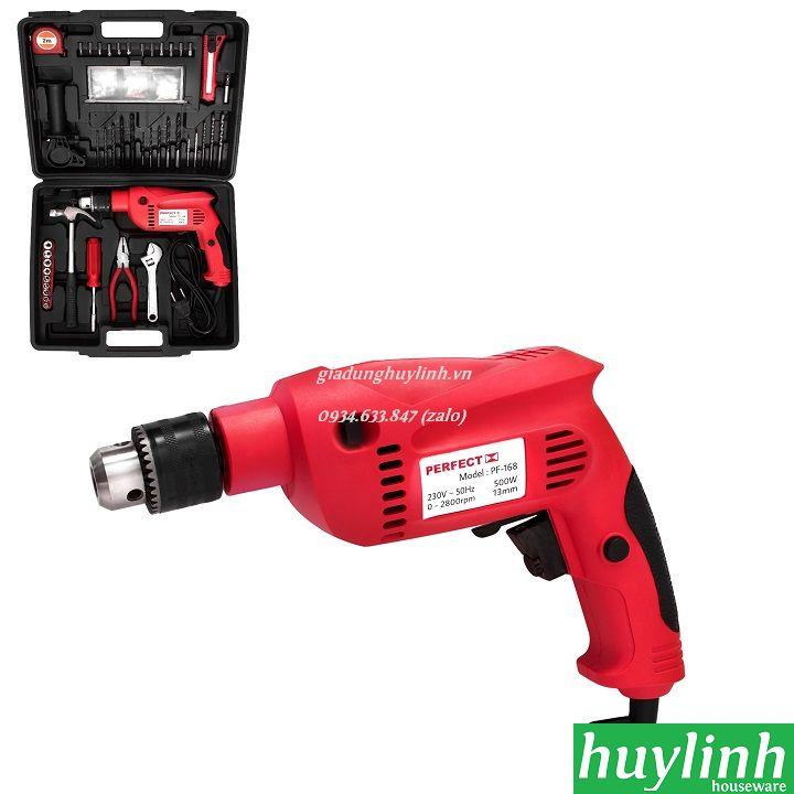 Bộ máy khoan cầm tay perfect pf-168 - 500w - 103 chi tiết